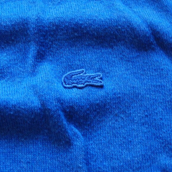 Lacoste 1/4 Zip Preppy Golf Pullover Jersey Sweater Elbow Patches - Picture 2 of 5